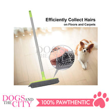 Load image into Gallery viewer, PAWISE 11570 Pet Hair Rubber Broom Soft Bristle with Adjustable Handle