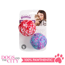 Load image into Gallery viewer, PAWISE  28141 2.5&quot; Rattle Wool Ball w/Tail  Cat Toys dia 6cm