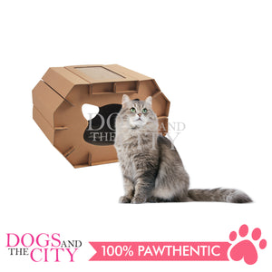 PAWISE 28479 2 in 1 Cat Scratcher House Pad Eco-Friendly 51x38x35.5cm