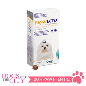 Bravecto XS (2.5-4.5kg) Anti Tick and Flea Chewable Tablet for Dogs - All Goodies for Your Pet