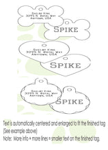 Load image into Gallery viewer, Personalized Pet Tags Circle Shape Large 32x32mm - All Goodies for Your Pet