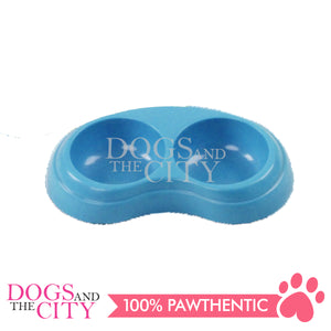 PAWISE 11039 Melamine Twin Pet Bowl 26cm for Dog and Cat