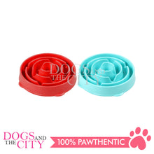 Load image into Gallery viewer, PAWISE 11093 Dog Droplet Slow Feeder Interactive Pet Bowl - Small 22cm