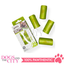 Load image into Gallery viewer, PAWISE 11611 Dog Poo Bags Spice Lime 4rolls 15pcs/roll 32x19cm