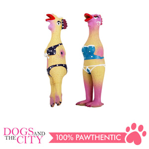 Pawise 14047 Dog Toy Latex Hen 24x5.5x4.5cm - All Goodies for Your Pet