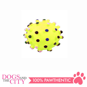 Pawise 14141 Vinyl Dog Toy spiky Dot Ball Small 6.5cm - All Goodies for Your Pet