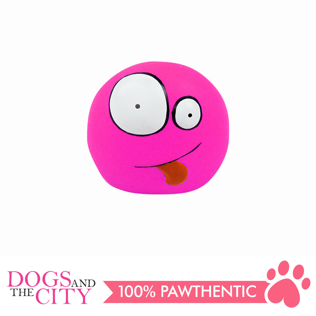 Pawise 14166 Dog Toy Vinyl Funny Face 9.5x7x10cm - All Goodies for Your Pet