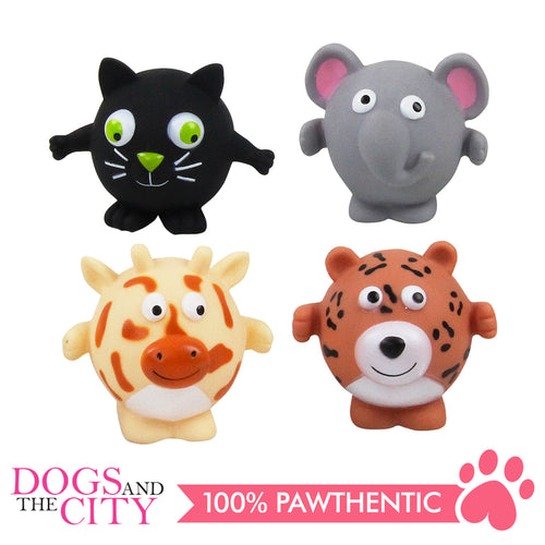 Pawise 14171 Dog Toy Vinyl Animal Assorted 10.5x9x9cm - All Goodies for Your Pet