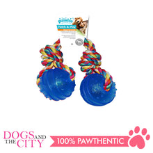 Load image into Gallery viewer, Pawise 14545 Dog Toy TPR 2 Balls w/Rope - All Goodies for Your Pet