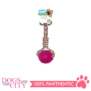 Pawise 14546 Dog Toy TPR Ball w/Rope Handle - All Goodies for Your Pet