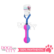 Load image into Gallery viewer, PAWISE 14615 Squeaky Foam Dumbbell w/Handle Interactive Tug and Play Toy for Dogs 18cm