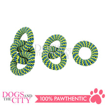 Load image into Gallery viewer, PAWISE 14846 Nylon Braided 3 Rings Play and Chew Dog Toy 28cm