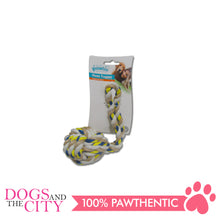 Load image into Gallery viewer, Pawise 14853 Dog Toy Floss Tugger Ball w/ Handle 26cm
